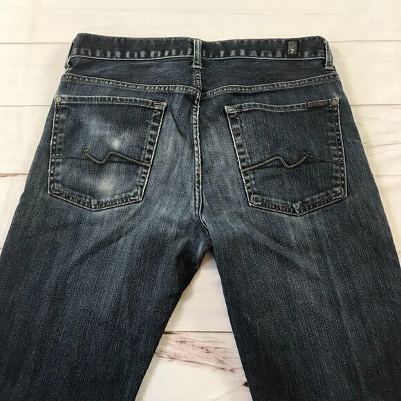 7 For All Mankind Men's Austyn Dark Washed Jeans 32 - Picture 5 of 12